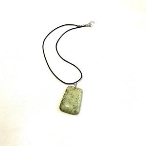 Stone & Leather Necklace